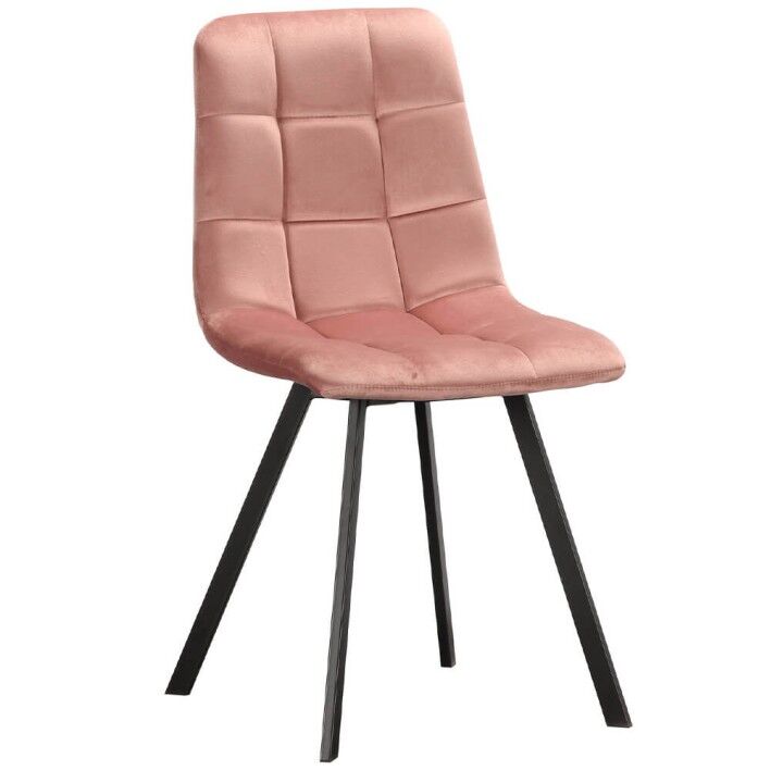 MebleMWM Krzesło różowe ART820C welur