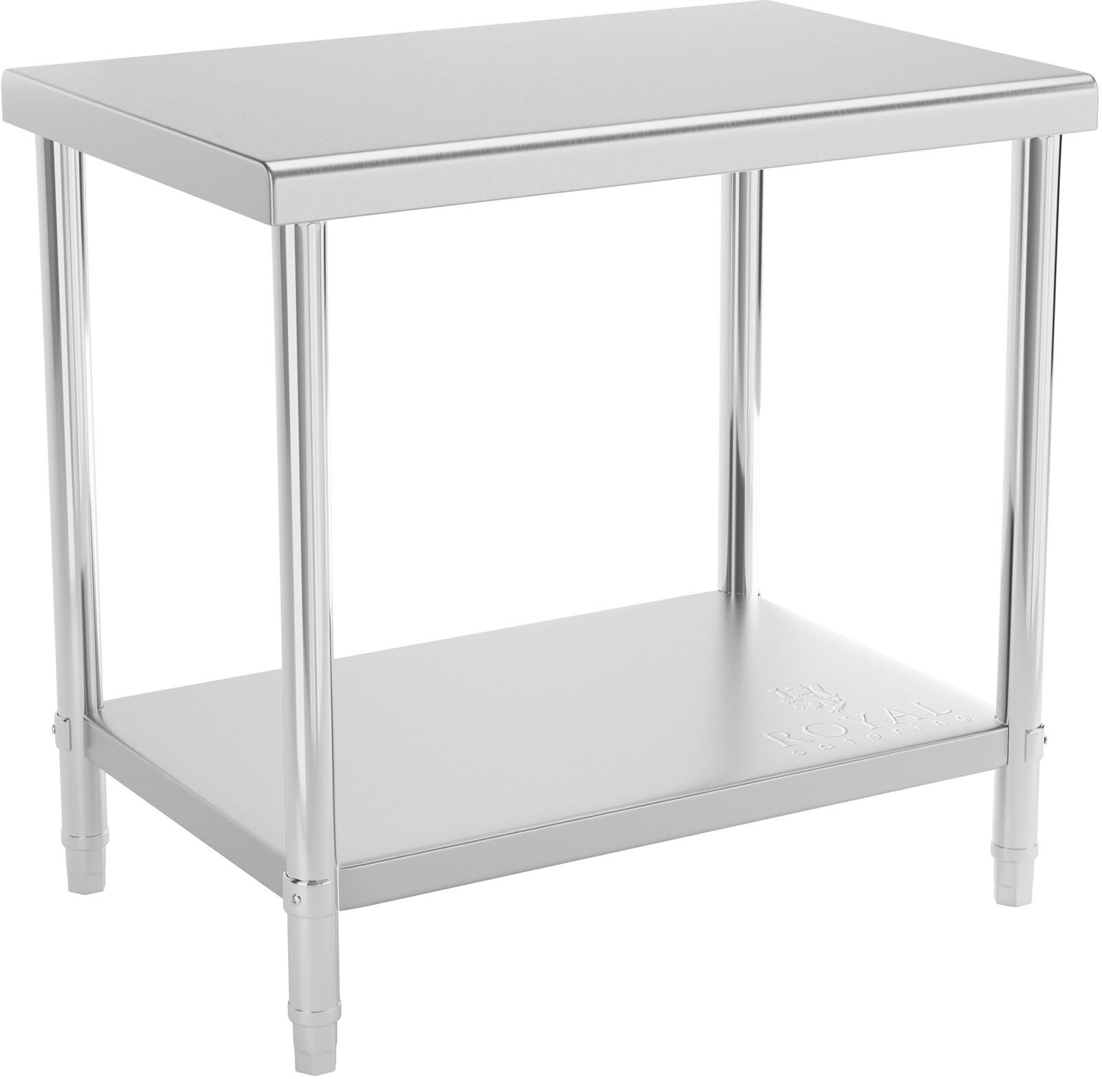 Royal Catering Stół roboczy - 90 x 60 cm - 210 kg - stal nierdzewna RCAT-90/60-NW