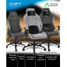 Cadeira Gaming Alpha Gamer Gaia Light Grey Fabric