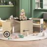 vidaXL 3 pcs mesa e cadeiras infantil design carro todo-o-terreno MDF