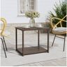 Vidaxl Mesa de Apoio (Castanho - Rattan/vime - 55 x 45 x 49 cm)