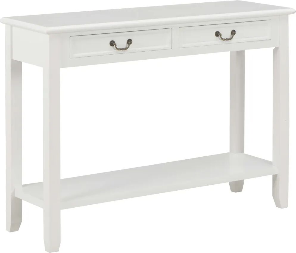 vidaXL Mesa consola 110x35x80 cm madeira branco