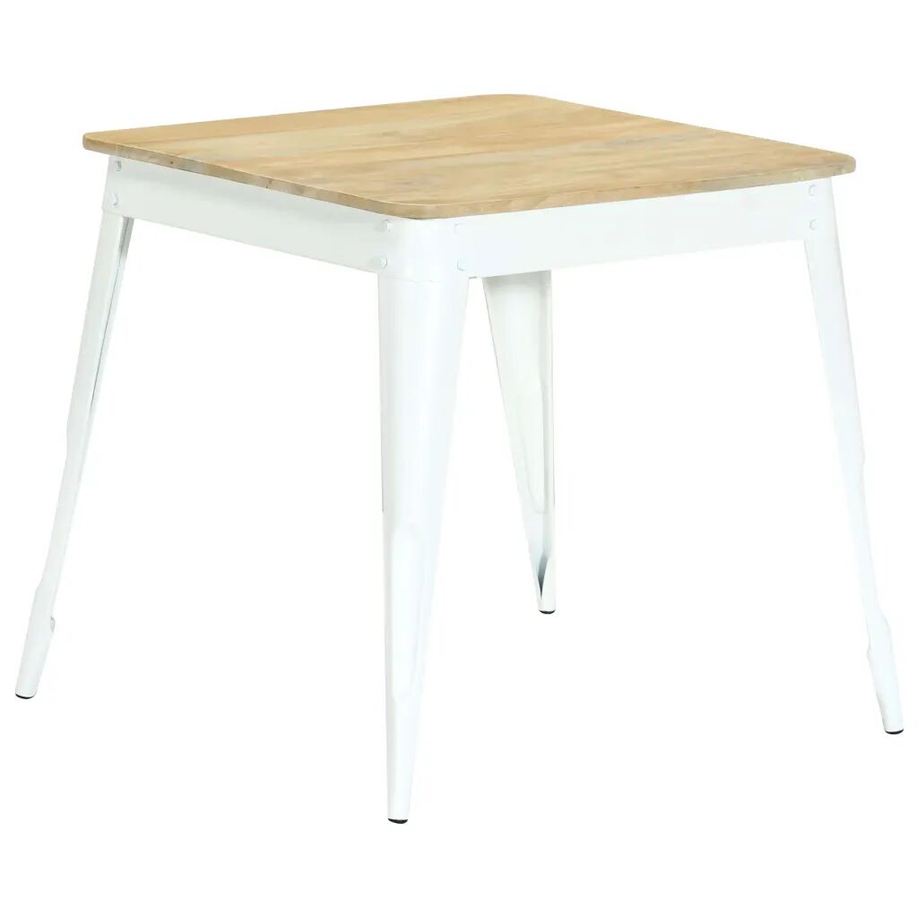 vidaXL Mesa de jantar 75x75x76 cm madeira de mangueira maciça