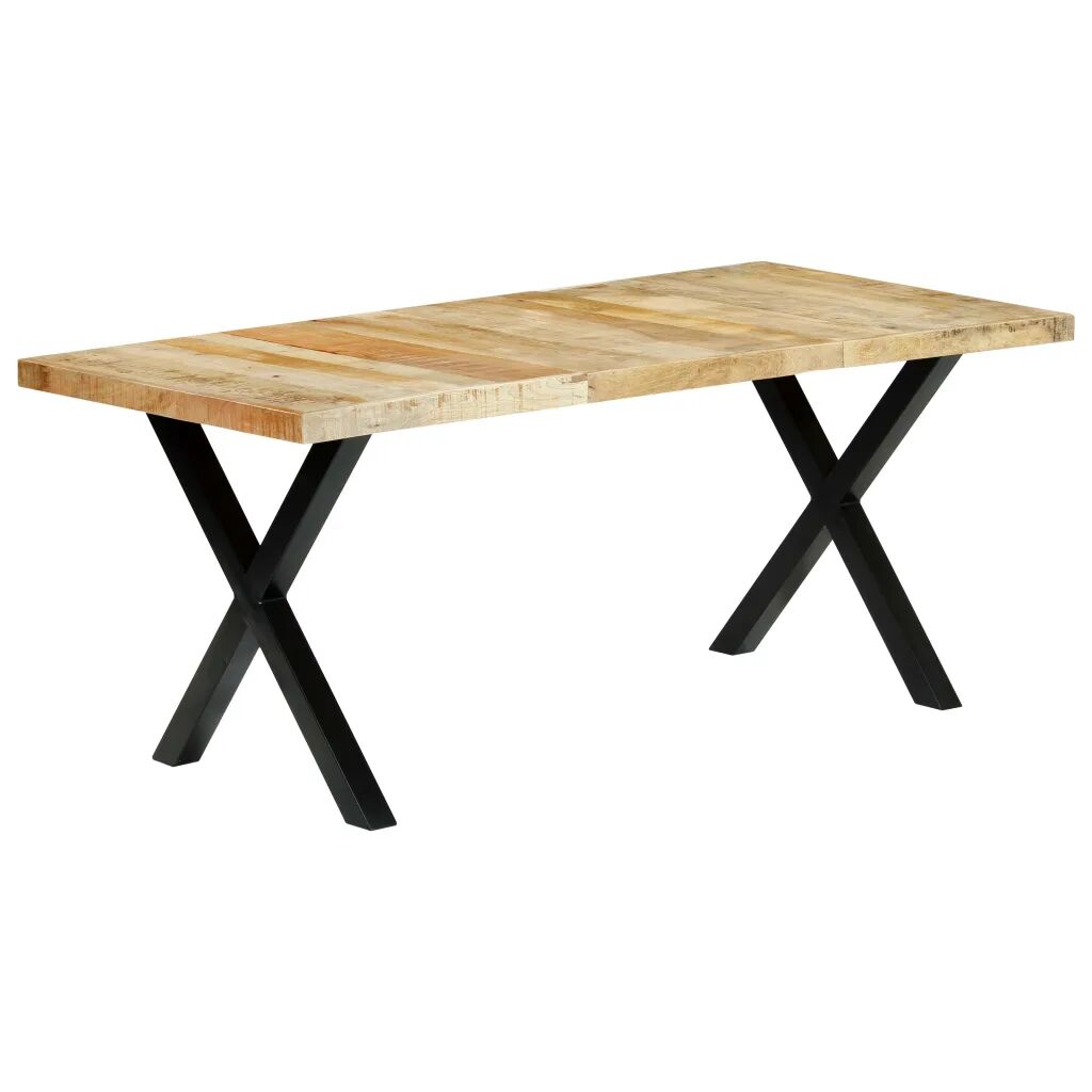 vidaXL Mesa de jantar 180x90x76 cm madeira de mangueira maciça