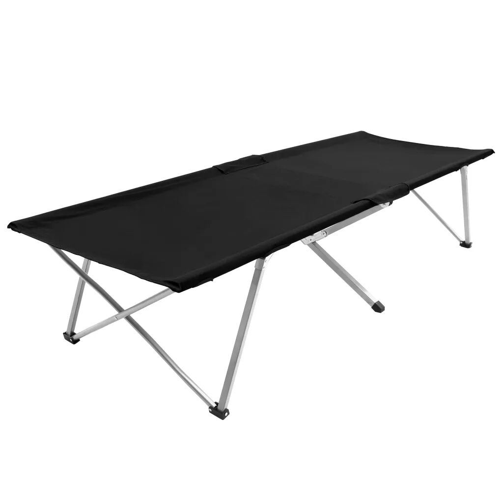 vidaXL Cama de campismo 206x75x45 cm XXL preto