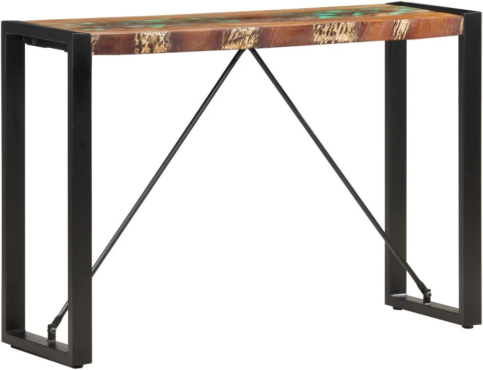 vidaXL Mesa consola 110x35x76 cm madeira recuperada maciça