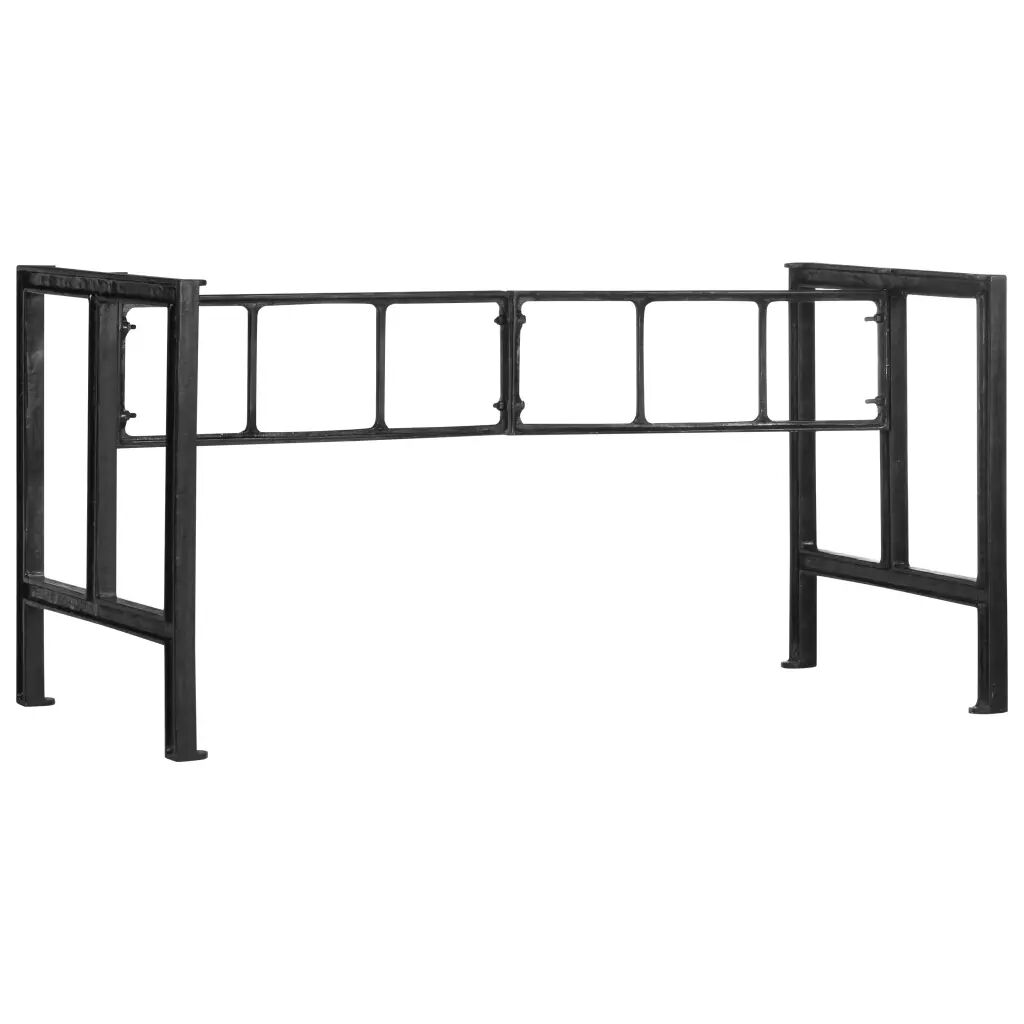 vidaXL Pernas para mesa de jantar 150x68x73 cm ferro fundido