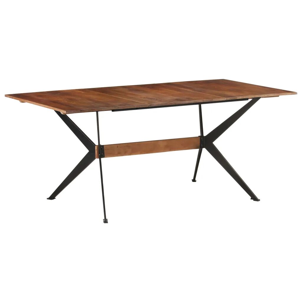 vidaXL Mesa de jantar 180x90x76 cm madeira de mangueira maciça