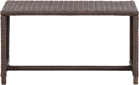 Vidaxl Mesa de Centro Castanho (70 x 40 x 38 cm - Rattan / Vime)