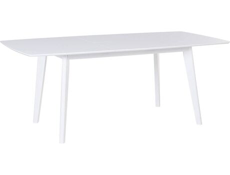 Beliani Mesa de Refeição Sanford Extensível (Branco - MDF - 150/195x90x75 cm)