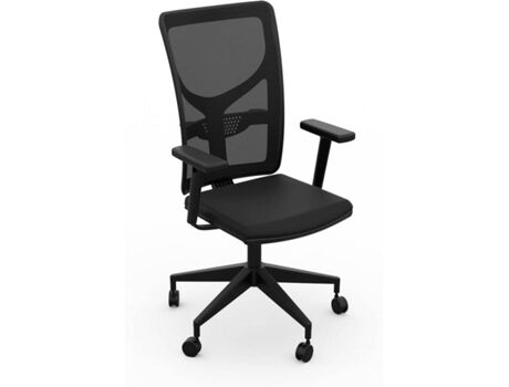 Levira Cadeira de Escritório Operativa Mino Comfort Preto (Espuma e Tecido - Ergonómica)
