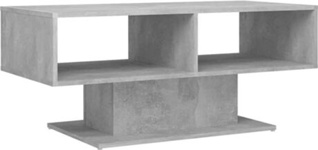 Vidaxl Mesa de Centro (Cinzento Cimento - Aglomerado de Madeira - 103.5x50x44.5 cm)