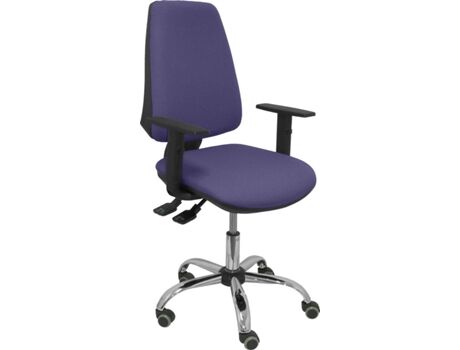 Piqueras Y Crespo Cadeira de Escritório Operativa PYC Elche S24 Azul CL com rodas anti-risco (Braços Reguláveis - Tecido)