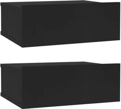 Vidaxl Mesa de Cabeceira 800309 Preto (Compensado - 40 x 30 x 15 cm)