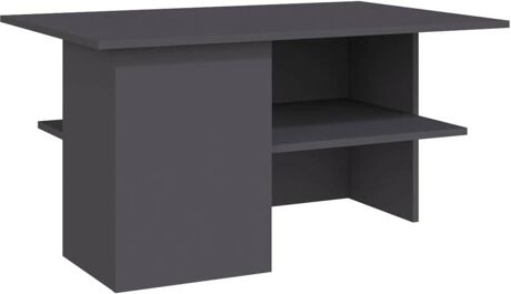 Vidaxl Mesa de Centro (Cinzento - Aglomerado de Madeira - 90x60x46.5 cm)