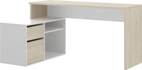 Dkit Secretária Rox Castanho (139x75cm - MDF)