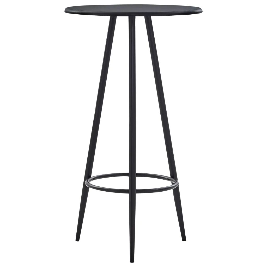 vidaXL Masă de bar, negru, 60 x 107,5 cm, MDF