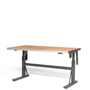 Höj och sänkbart Arbetsbord Tyr, BxD 1600x800 mm, ek