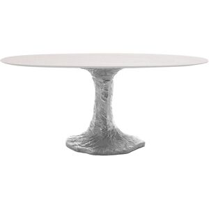 Gervasoni - Next 136 - White Carrara Marble - Vit - Matbord - Metall/sten