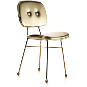 Moooi - The Golden Chair, Guld - Guld - Matstolar - Läder/metall