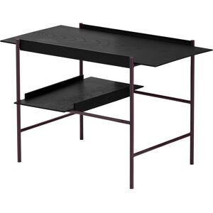 Please Wait To Be Seated - Kanso Tray Table Black Ash/ Fig Purple - Sidobord - Metall/trä