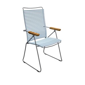 Houe - Click Position Chair - Dusty Light Blue - Blå - Matstolar Utomhus - Metall/trä/plast
