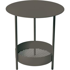 Fermob - Salsa Pedestal Table, Liquorice - Svart - Småbord Och Sidobord Utomhus - Metall