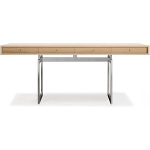 Karakter - Office Desk, Oak Top, Stainless Steel Frame - Skrivbord