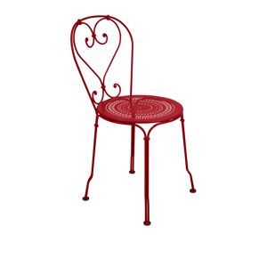 Fermob - 1900 Chair, Poppy - Röd - Matstolar Utomhus - Metall