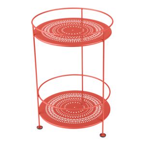 Fermob - Guinguette Side Table With Perforated Double Top Capucine 45 - Småbord Och Sidobord Utomhus - Metall