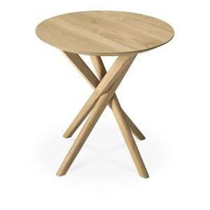 Ethnicraft - Mikado Round Side Table Oak - Träfärgad - Sidobord - Trä