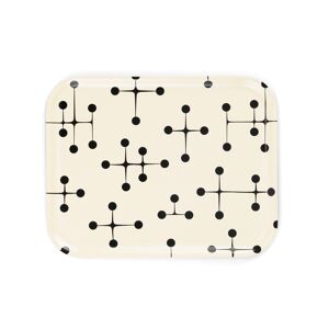 Vitra - Classic Tray Dot Pattern Large Light - White - Serveringsbrickor - Trä