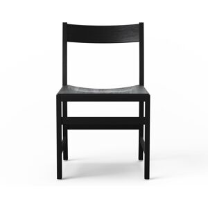 Massproductions - Waiter Xl Chair, Black Stained Beech, Utan Klädsel - Svart - Svart - Matstolar - Trä