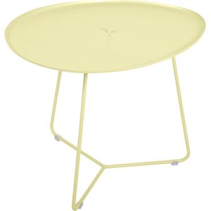 Fermob - Cocotte Low Table Frosted Lemon A6 - Gul - Småbord Och Sidobord Utomhus - Metall