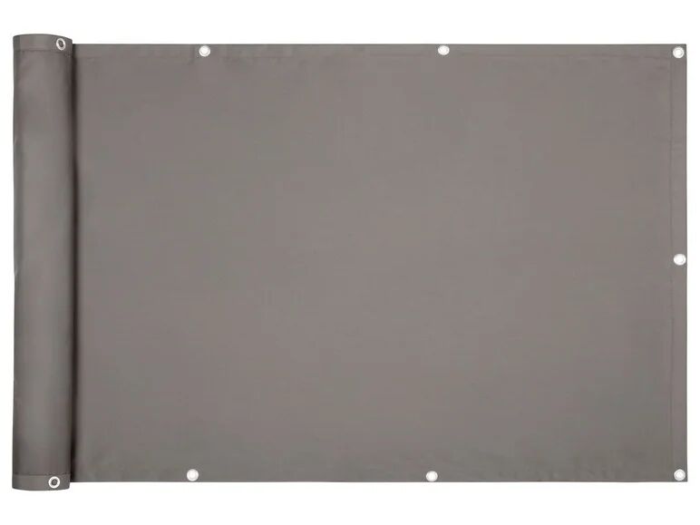 FLORABEST® Balkónová clona, 500 x 90 cm (polyester / šedá)