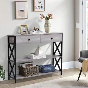 Brambly Cottage Deford 100cm Console Table brown 80.0 H x 100.0 W x 30.0 D cm