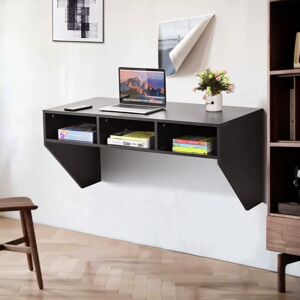 costway 108cm W Rectangle Computer Desk black 53.0 H x 108.0 W x 52.0 D cm