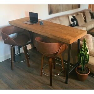 Union Rustic Colden Counter Height Dining Table black 100.0 H x 120.0 W x 80.0 D cm