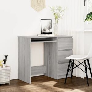 vidaXL Raeburn Desk gray 76.0 H x 45.0 W x 90.0 D cm