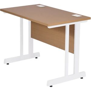 Ebern Designs Ateeqa Desk brown/gray 73.0 H x 100.0 W x 60.0 D cm