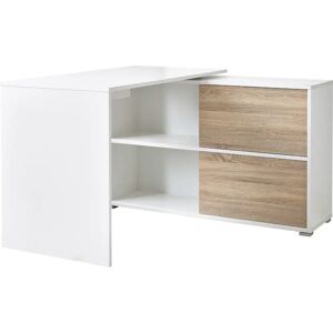 Brayden Studio Damek L-Shape Desk white 76.0 H x 120.0 W x 120.0 D cm