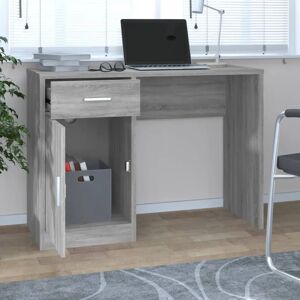 17 Stories Sneyd Park Desk gray 73.0 H x 100.0 W x 40.0 D cm