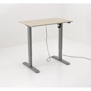 Ebern Designs Eastbrook Height Adjustable Desk brown/gray 100.0 W x 60.0 D cm