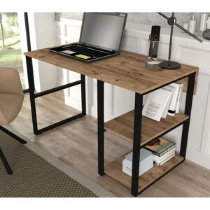 Rio Adisynn Commercial Use 100 Cm W Rectangular Writing Desk blue/brown 75.0 H x 120.0 W x 60.0 D cm