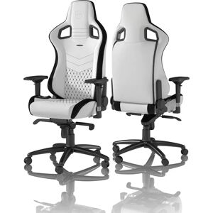 Noblechairs EPIC Gaming Chair - White/Black 131.0 H x 77.0 W x 46.0 D cm