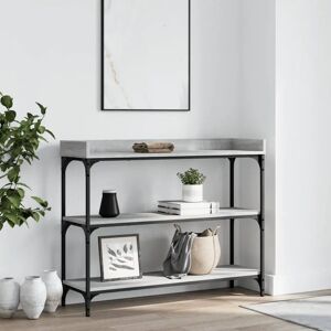 17 Stories Nyal Console Table black/brown 80.0 H x 100.0 W x 30.0 D cm