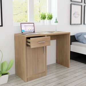 17 Stories Sneyd Park Desk brown 73.0 H x 100.0 W x 40.0 D cm