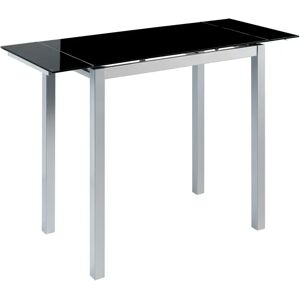 Ebern Designs Grazielli Extendable Dining Table black 98.0 H x 100.0 W x 60.0 D cm