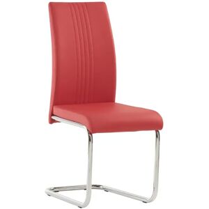 Metro Larkson Upholstered Dining Chair red 100.0 H x 44.0 W x 58.0 D cm