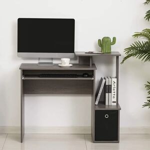 Hashtag Home Cravens Computer Desk gray 86.6 H x 100.0 W x 40.0 D cm